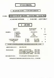 09 JUDO CLUB D ORANIE 9008PALMARES D YVES ORIOL ORAN0001